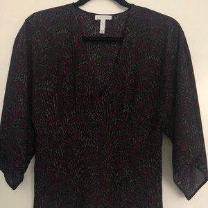 Nordstrom (Leith) Patterned V-Neck Top